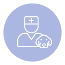 ícone de atendimento veterinário especializado